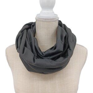 Beyond Yoga Pocket Infinity Scarf Black Women's OS NEW Lightweight Soft Stretch